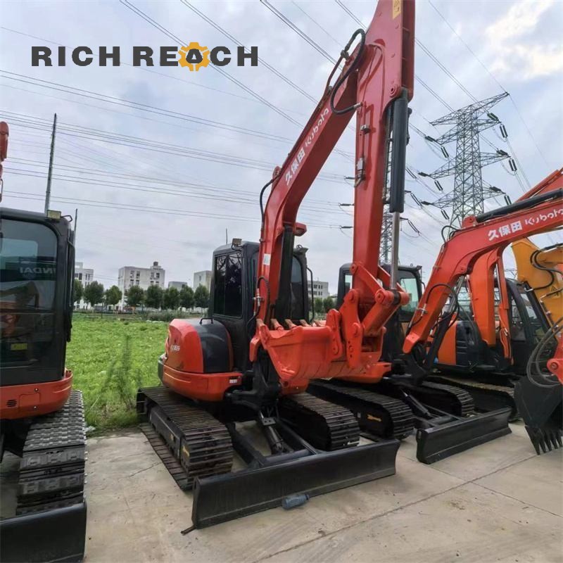 Bucket attachment of a used 2025 Kubota KX165-5 excavator, 6-ton class, $18,056